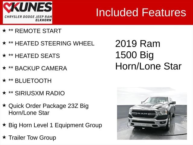 2019 RAM 1500 Big Horn/Lone Star Crew Cab 4x4 57 Box 2019 RAM 1500 Big Horn/Lone Star Crew Cab 4x4 57 Box