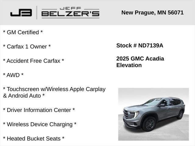 2025 GMC Acadia AWD Elevation