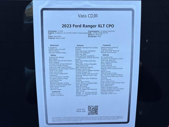 2023 Ford Ranger XLT