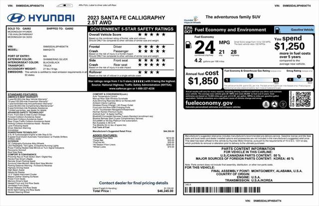 2023 Hyundai Santa Fe Calligraphy 2023 Hyundai Santa Fe Calligraphy