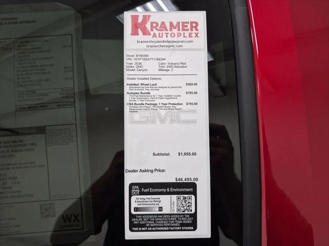 2026 GMC Canyon Elevation, RWD