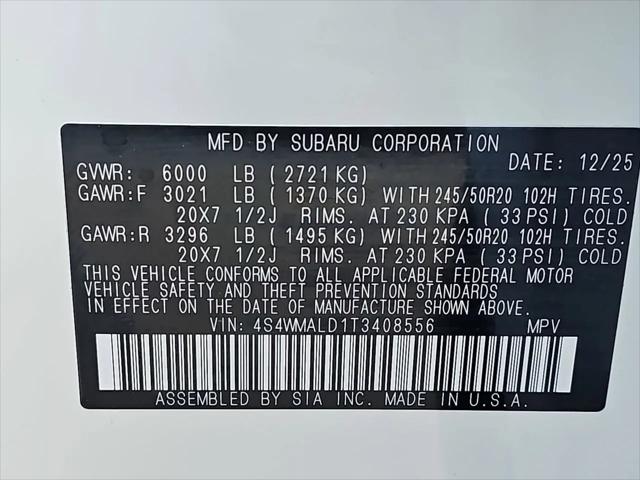 2026 Subaru Ascent Onyx Edition Touring 7-Passenger