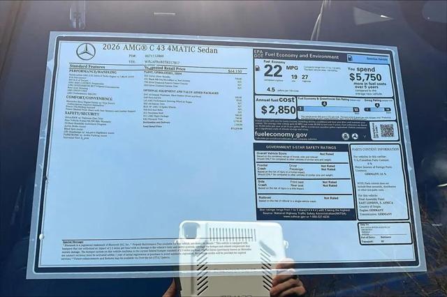 2026 Mercedes-Benz AMG C 43 4MATIC