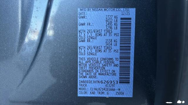 2026 Nissan Frontier Crew Cab SV 4x2