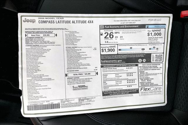 New 2026 Jeep Compass For Sale in Millington, TN