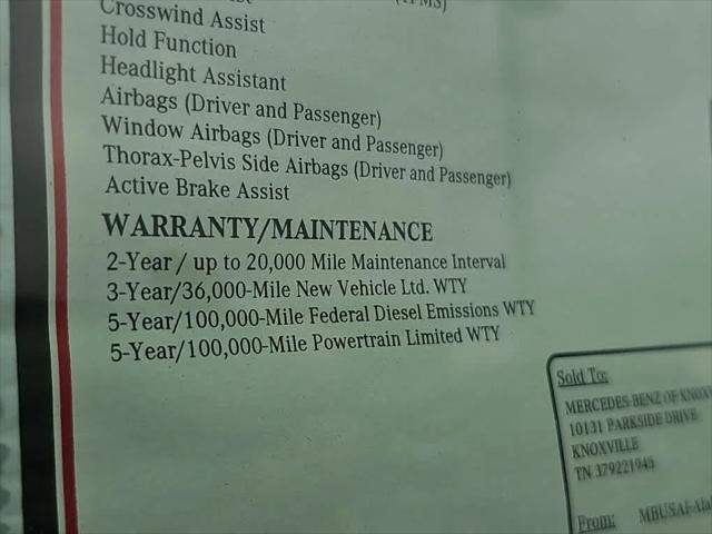 2026 Mercedes-Benz Sprinter 2500 Unknown