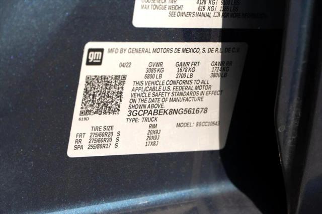 2022 Chevrolet Silverado 1500 2WD Crew Cab Short Bed Custom
