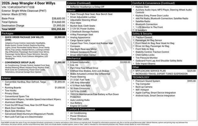 2026 Jeep Wrangler 4-Door Willys 4x4