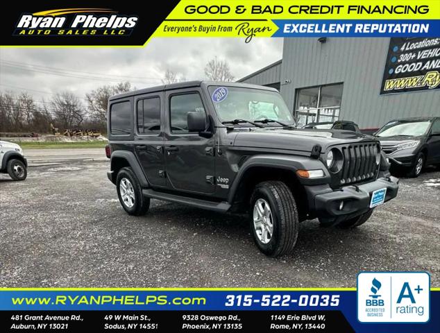 2019 Jeep Wrangler Unlimited Sport S 4x4 for sale in Auburn, NY