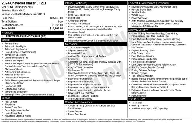 2024 Chevrolet Blazer FWD 2LT