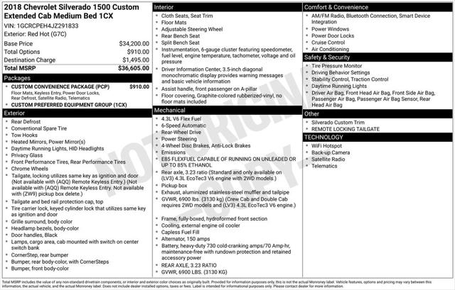 2018 Chevrolet Silverado 1500 Custom