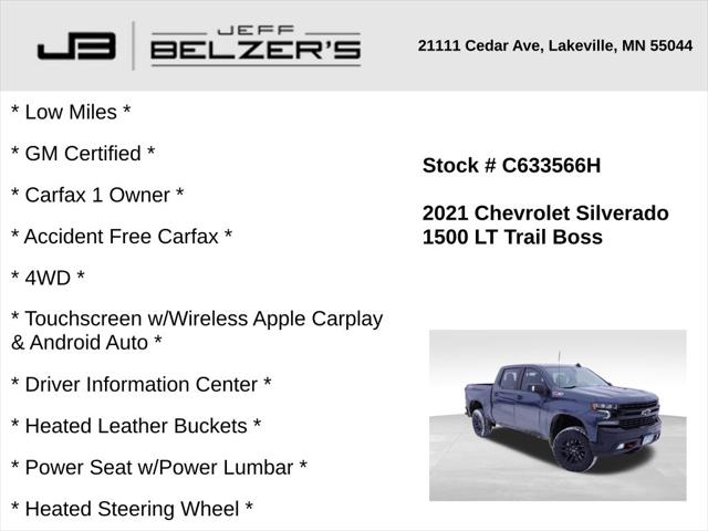 2021 Chevrolet Silverado 1500 4WD Crew Cab Short Bed LT Trail Boss