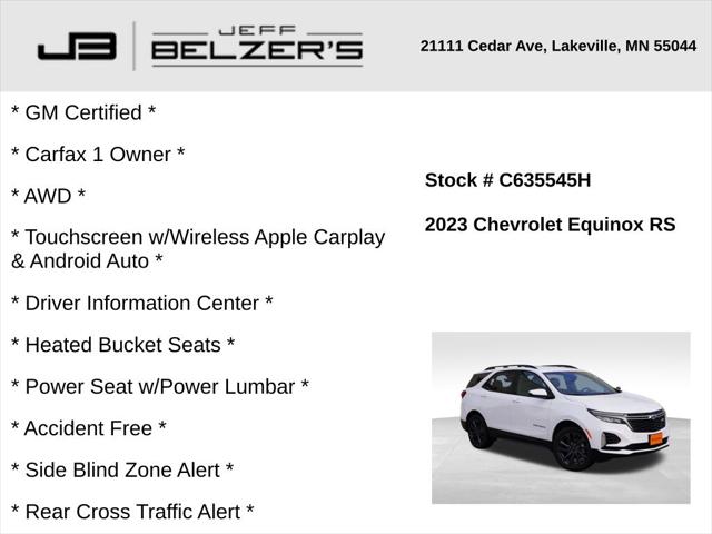 2023 Chevrolet Equinox AWD RS 2023 Chevrolet Equinox AWD RS