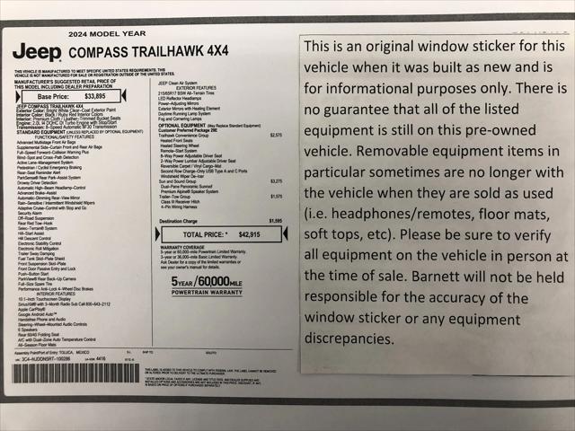 2024 Jeep Compass Trailhawk 4x4 2024 Jeep Compass Trailhawk 4x4