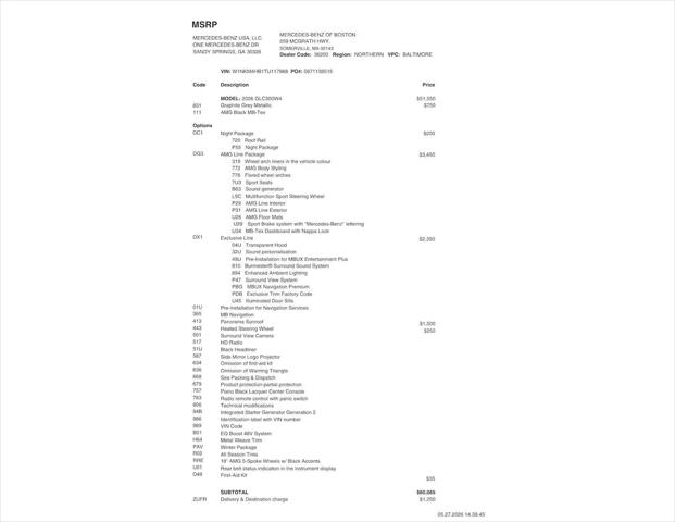 2026 Mercedes-Benz GLC GLC 300