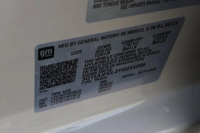 2026 GMC Sierra 1500 Crew Cab, Short Bed, AT4X, 4WD