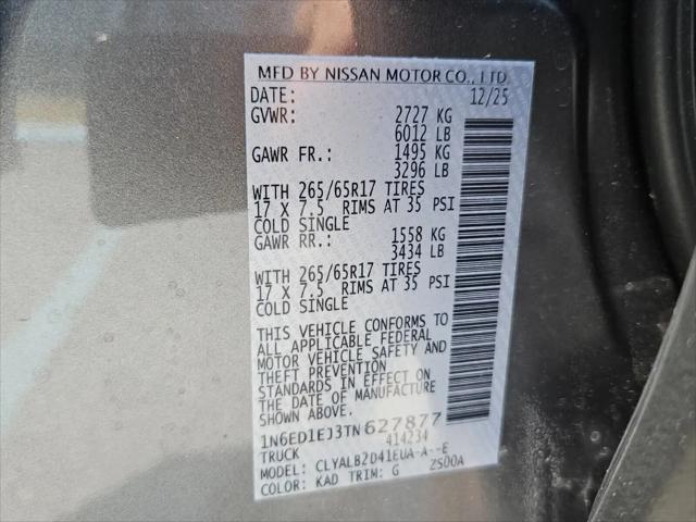 2026 Nissan Frontier Crew Cab SV 4x2