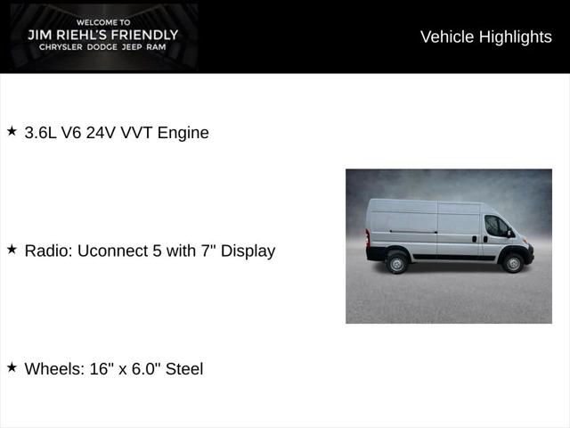 2026 RAM Ram ProMaster RAM PROMASTER 2500 TRADESMAN CARGO VAN HIGH ROOF 159 WB