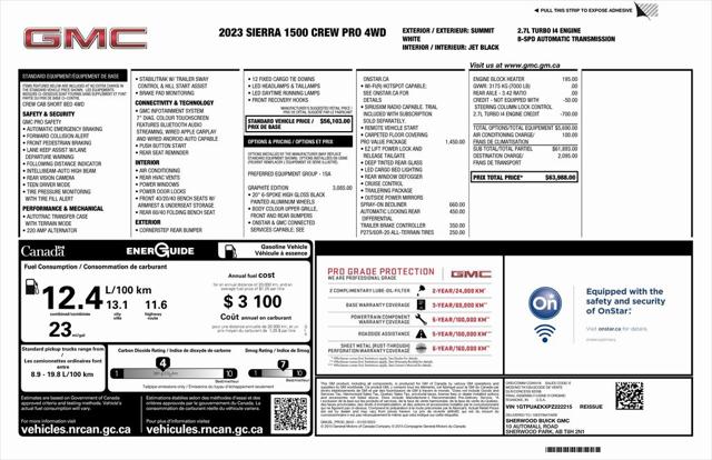 2023 GMC Sierra 1500 Pro 2023 GMC Sierra 1500 Pro