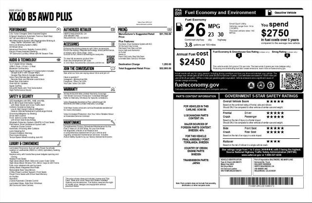 2025 Volvo XC60 B5 Plus