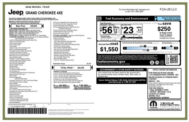 2022 Jeep Grand Cherokee 4xe Limited 4x4