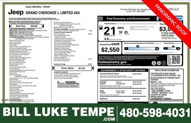 2024 Jeep Grand Cherokee L Limited 4x4 2024 Jeep Grand Cherokee L Limited 4x4