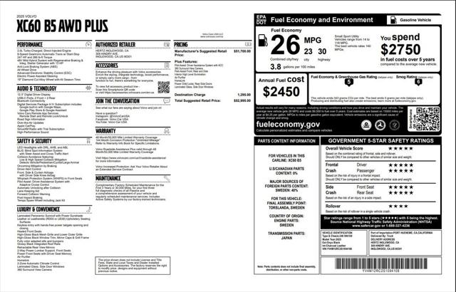2025 Volvo XC60 B5 Plus
