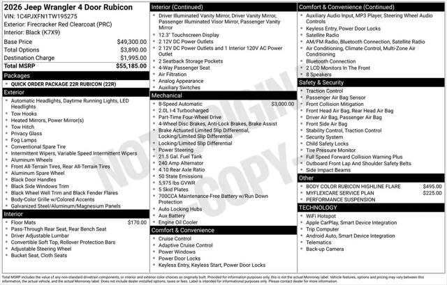 2026 Jeep Wrangler Rubicon