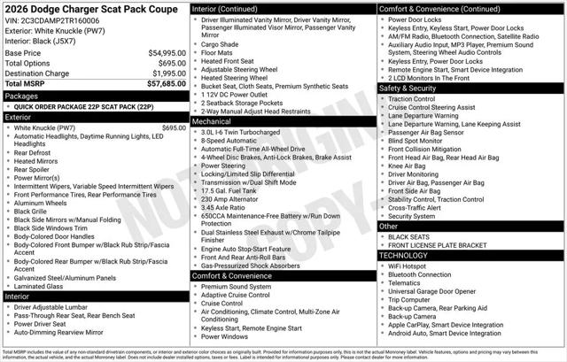 2026 Dodge Charger Scat Pack 2-Door AWD