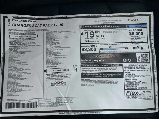 2026 Dodge Charger Scat Pack Plus 2-Door AWD