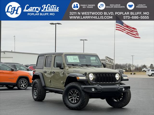 2026 Jeep Wrangler 4-Door Willys 4x4 for sale in Poplar Bluff, MO