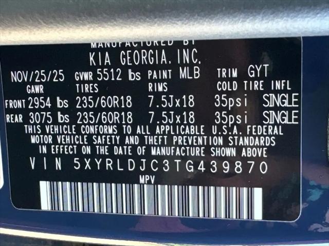 2026 Kia Sorento S