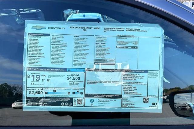 2026 Chevrolet Colorado Z71, 4WD