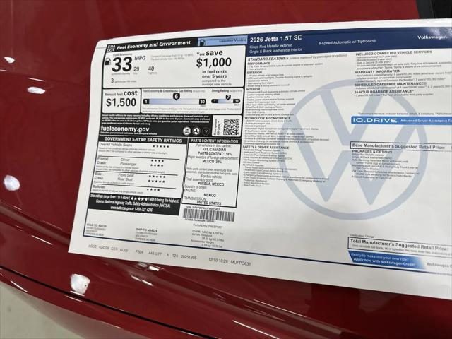 2026 Volkswagen Jetta SE