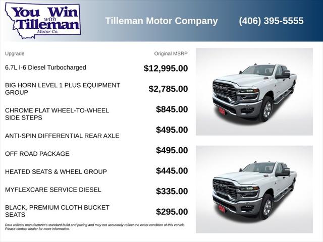 2026 RAM 2500 RAM 2500 BIG HORN CREW CAB 4X4 8 BOX