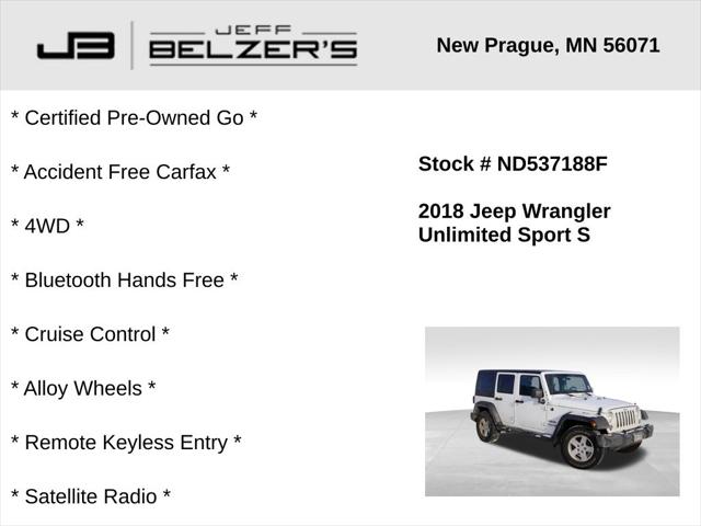 2018 Jeep Wrangler JK Unlimited Sport S 4x4