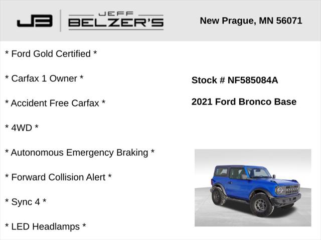 2021 Ford Bronco Base 2021 Ford Bronco Base