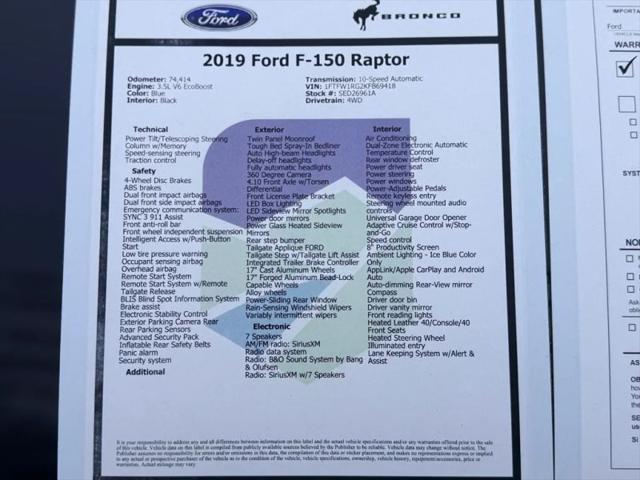 2019 Ford F-150 Raptor