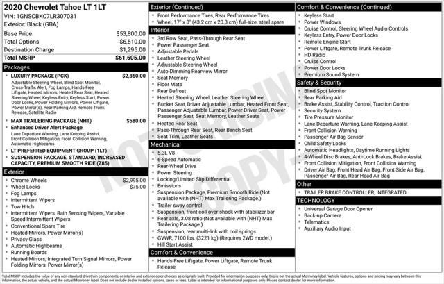 2020 Chevrolet Tahoe 2WD LT