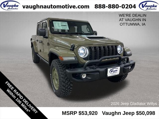 2026 Jeep Gladiator GLADIATOR WILLYS 41 4X4 2026 Jeep Gladiator GLADIATOR WILLYS 41 4X4