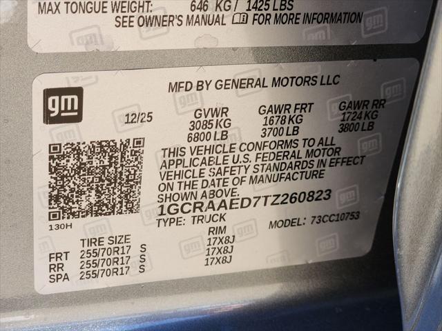 2026 Chevrolet Silverado 1500 2WD Double Cab Standard Bed WT