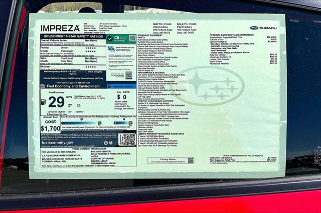 2026 Subaru Impreza Sport