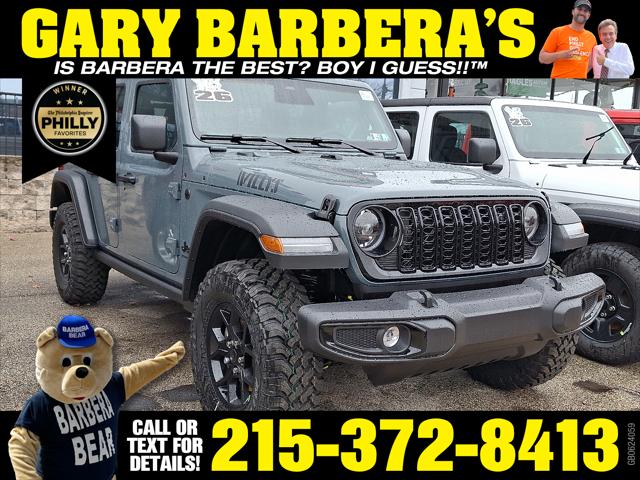2026 Jeep Wrangler 4-Door Willys 4x4 for sale in Philadelphia, PA