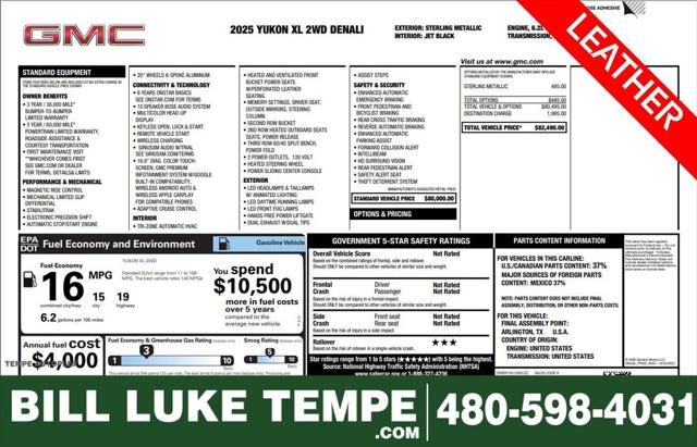 2025 GMC Yukon XL 2WD Denali 2025 GMC Yukon XL 2WD Denali