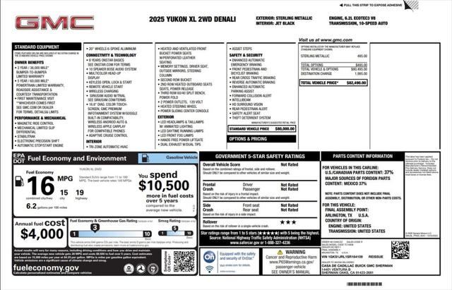 2025 GMC Yukon XL 2WD Denali