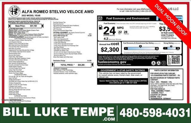 2023 Alfa Romeo Stelvio Veloce AWD