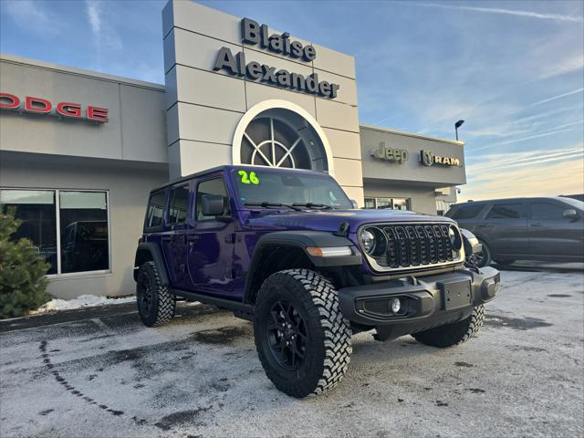 2026 Jeep Wrangler WRANGLER 4-DOOR WILLYS 2026 Jeep Wrangler WRANGLER 4-DOOR WILLYS