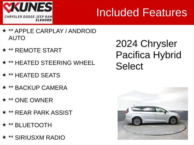 2024 Chrysler Pacifica Hybrid Select 2024 Chrysler Pacifica Hybrid Select