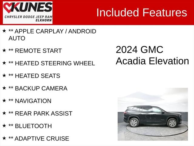 2024 GMC Acadia FWD Elevation 2024 GMC Acadia FWD Elevation