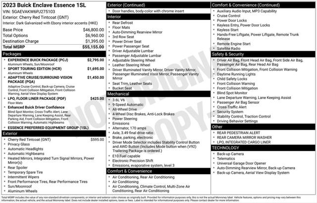 2023 Buick Enclave Essence AWD 2023 Buick Enclave Essence AWD